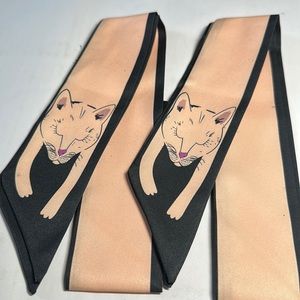 Two Thin Purse Scarves / Hair Bands / Scarves- #782